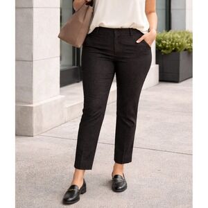 NWT Banana Republic Womens Work Polished Office Chic Pants Sz 8 Metallic